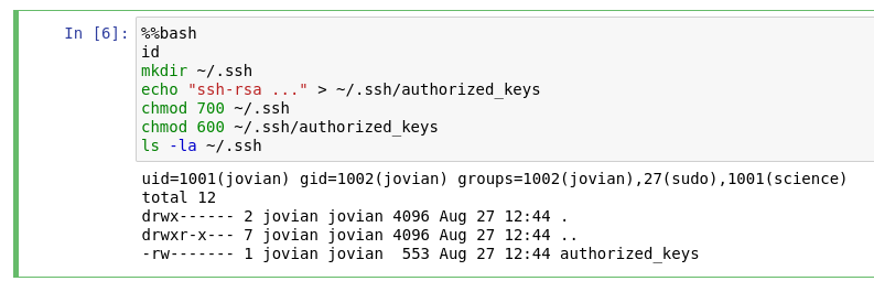 Copy SSH Key