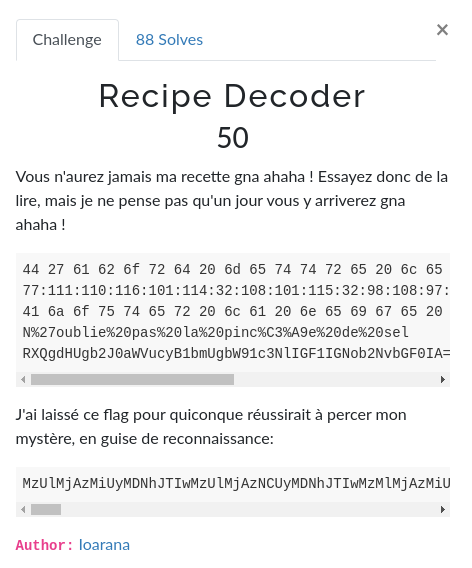 Recipe Decoder