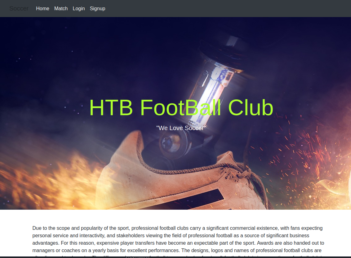 Soccer Player Site