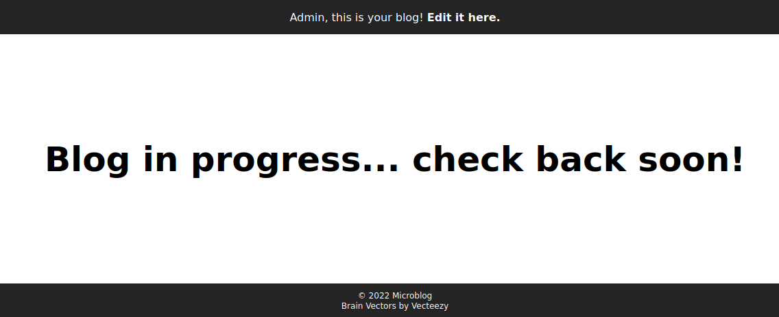 Empty Blog