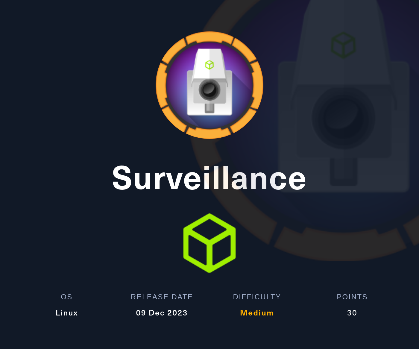 Hack The Box Walkthrough - Surveillance