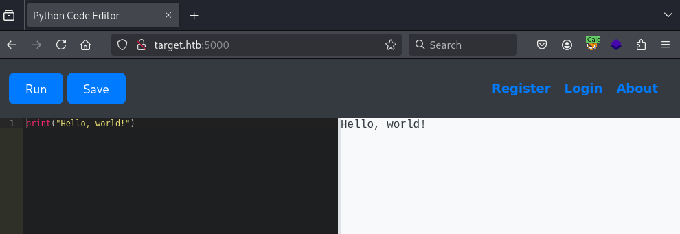 Python Code Editor