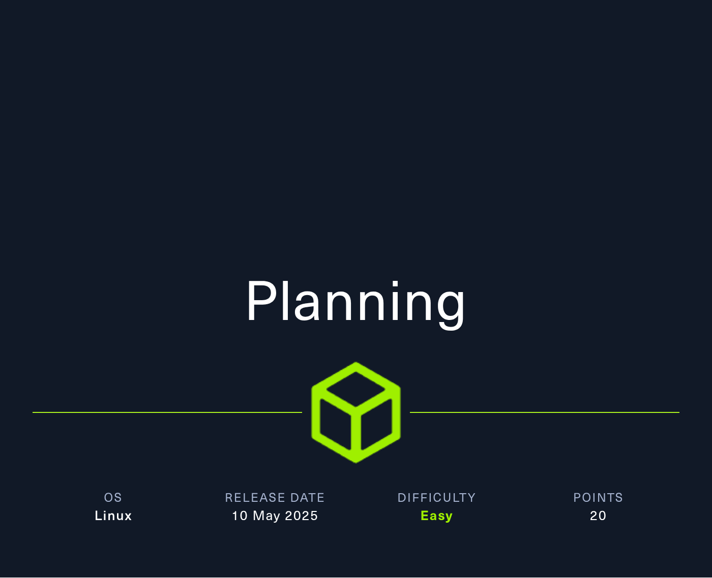 Hack The Box Walkthrough - Planning