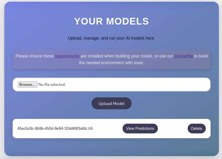 Uploaded Model Uploaded Model